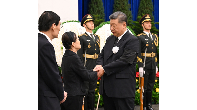 朱镕基同志遗体在京火化 习近平等到八宝山革命公墓送别