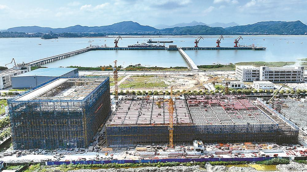 宏东智慧冷链仓储中心项目建设现场